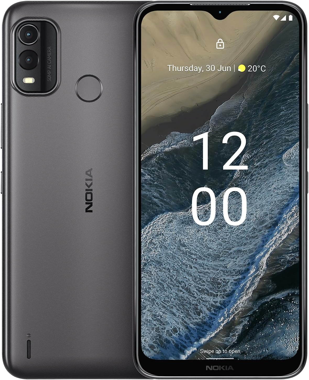 Nokia G11 Plus | Android 14 | Dual SIM | Nokia G11 Plus | Android 14 | Dual SIM | 3-Day Battery | 50MP Camera | 3/64GB | 6.52-Inch Screen | Dual Band WiFi | Unlocked GSM Smartphone | Not Compatible with Verizon or AT&T | Charcoal