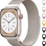 Original Milanese Loop Band Compatible with Apple Watch 38mm 40mm 41mm 42mm 44mm 45mm 46mm 49mm - Women & Men Magnetic Closure Adjustable Metal Strap for iWatch Series 11 10 9 8 7 6 5 4 SE2 3 Ultra2 3