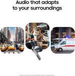Samsung Galaxy Buds 3 Pro AI True Wireless Bluetooth Earbuds, Noise Cancelling, Sound Optimization, Redesigned Comfort Fit, Silver [US Version, Amazon Exclusive, 2Yr Warranty] - Image 3