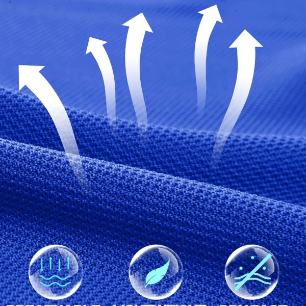 MAGCOMSEN Men's Polo Shirts 3 Button Quick Dry Performance Long Sleeve Tactical Shirts Pique Jersey Golf Shirt