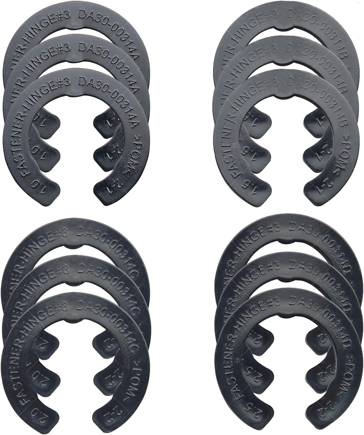 12 Pcs Upgraded DA99-04158A Hinge Shim Refrigerator Door Height Adjustment 12 Pcs Upgraded DA99-04158A Hinge Shim Refrigerator Door Height Adjustment Kits, Replacement Parts Compatible with Samsung 3282540, DA60-00314C, PS6448337 AP5668209, 4 Different Thickness