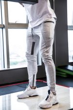 FIRSTGYM Mens Joggers Sweatpants Slim Fit Workout Training Thigh Mesh Gym Jogger Pants with Zipper Pockets - Image 5