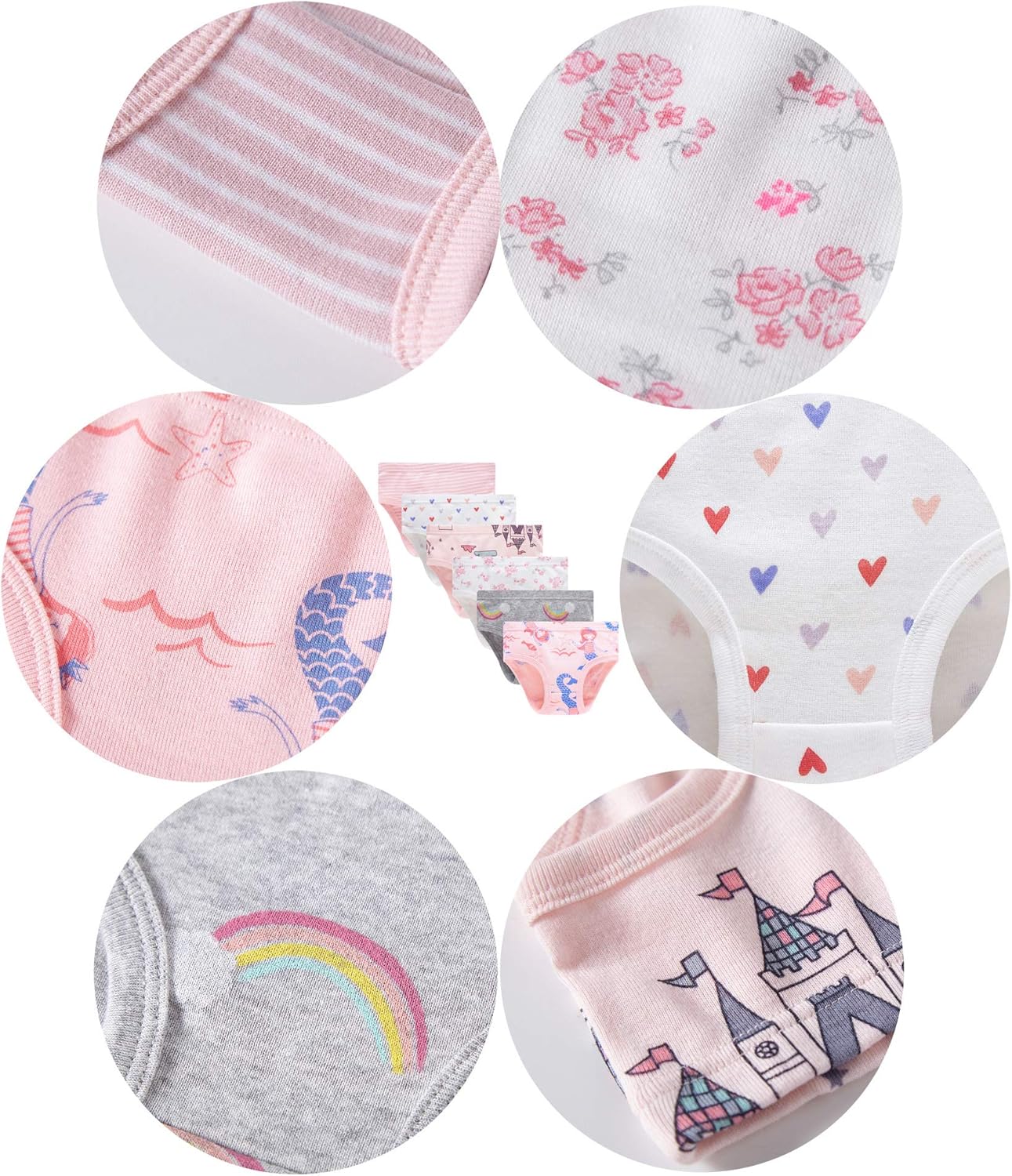 Family Feeling Little Girl Underwear Toddler Panties Big Kids Undies Soft 100% Cotton 2 Family Feeling Little Girl Underwear Toddler Panties Big Kids Undies Soft 100% Cotton - Image 2