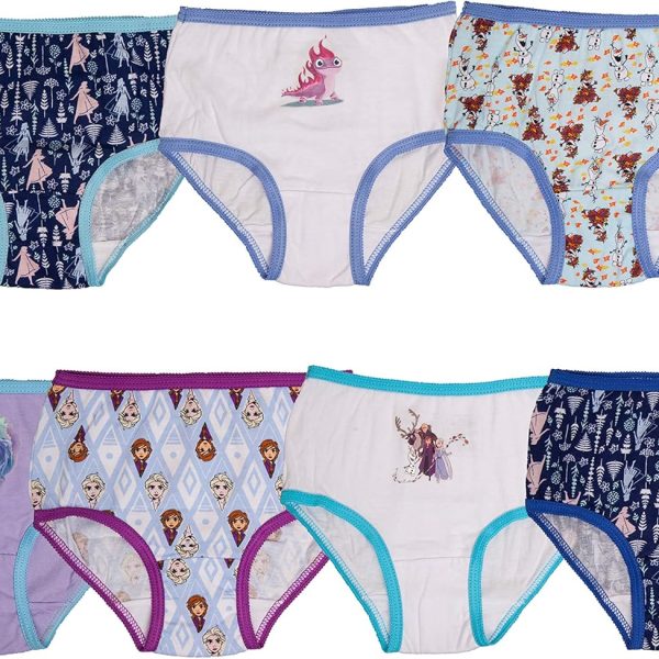 Disney girls Frozen Underwear Available in Brief Panties and Girl Shorts, Sizes 2/3t-10