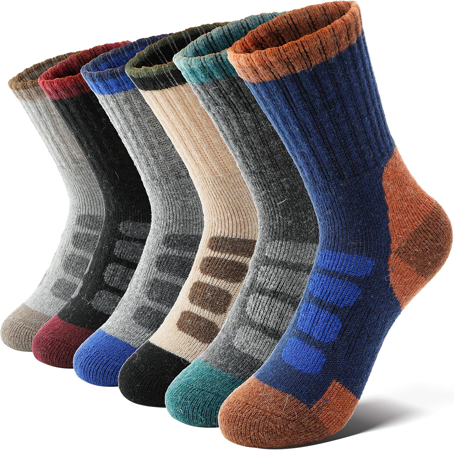 Anlisim Kids Merino Wool Hiking Socks Boys Girls Toddlers Thermal Winter Warm Boot Thick Cushion Gift Socks 6 Pairs 1 Anlisim Kids Merino Wool Hiking Socks Boys Girls Toddlers Thermal Winter Warm Boot Thick Cushion Gift Socks 6 Pairs