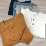 HonestBaby 5-pack Waffle Henley Long Sleeve Shirts 100% Organic Cotton for Infant Baby and Toddler Boys, Unisex - Image 5