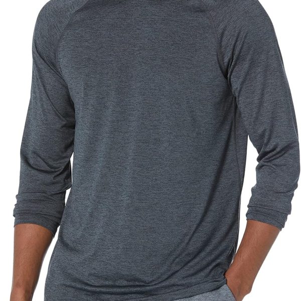 Amazon Essentials Men's Active Quick Dry Tech Stretch Lightweight Long-Sleeve T-Shirt (Available in Big&Tall), Multipacks