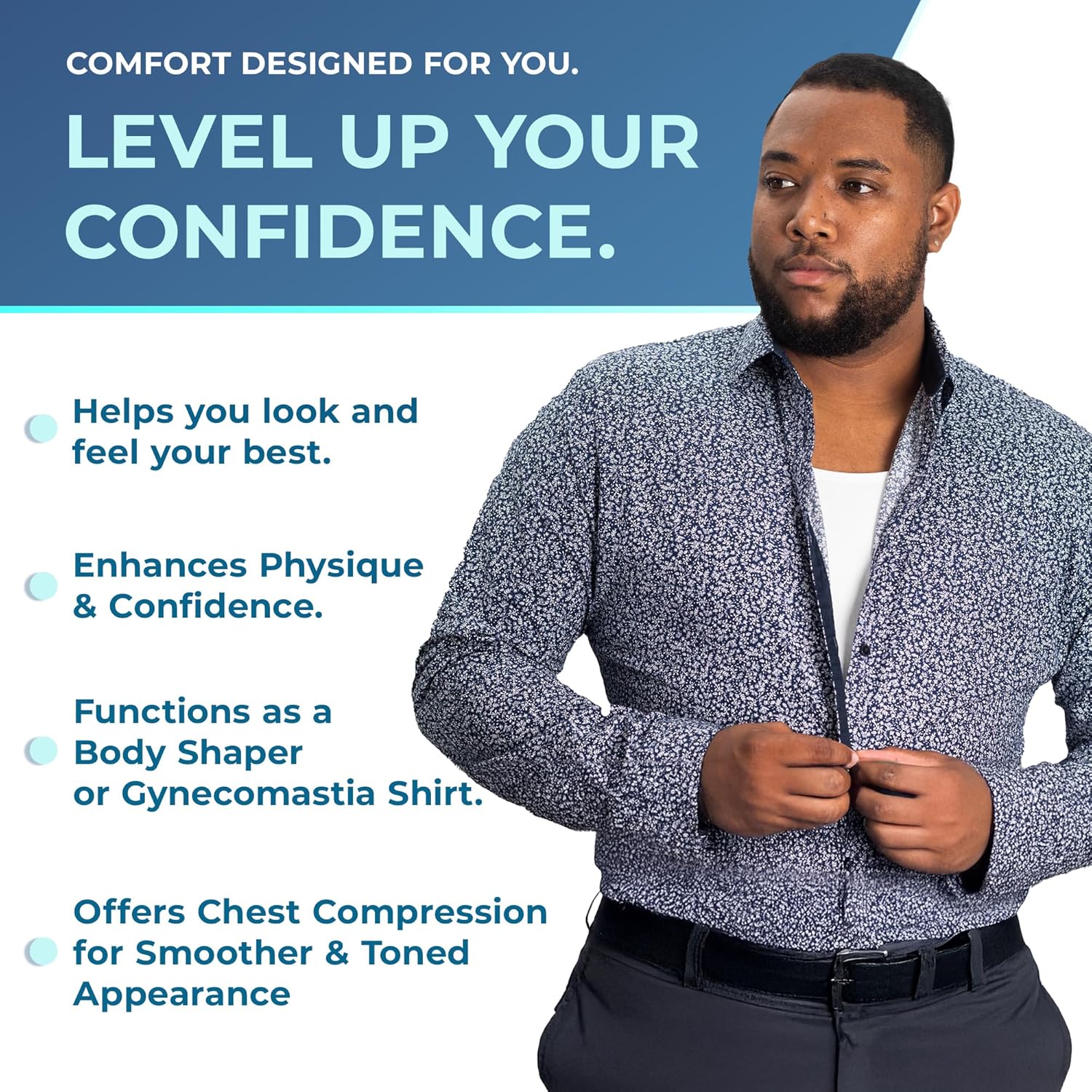 QORE LOGIQ Gynecomastia Compression Shirts for Men - Sleeveless Slimming Undershirts Tummy Control and Body Shaper Tank Top 7 QORE LOGIQ Gynecomastia Compression Shirts for Men - Sleeveless Slimming Undershirts Tummy Control and Body Shaper Tank Top - Image 7