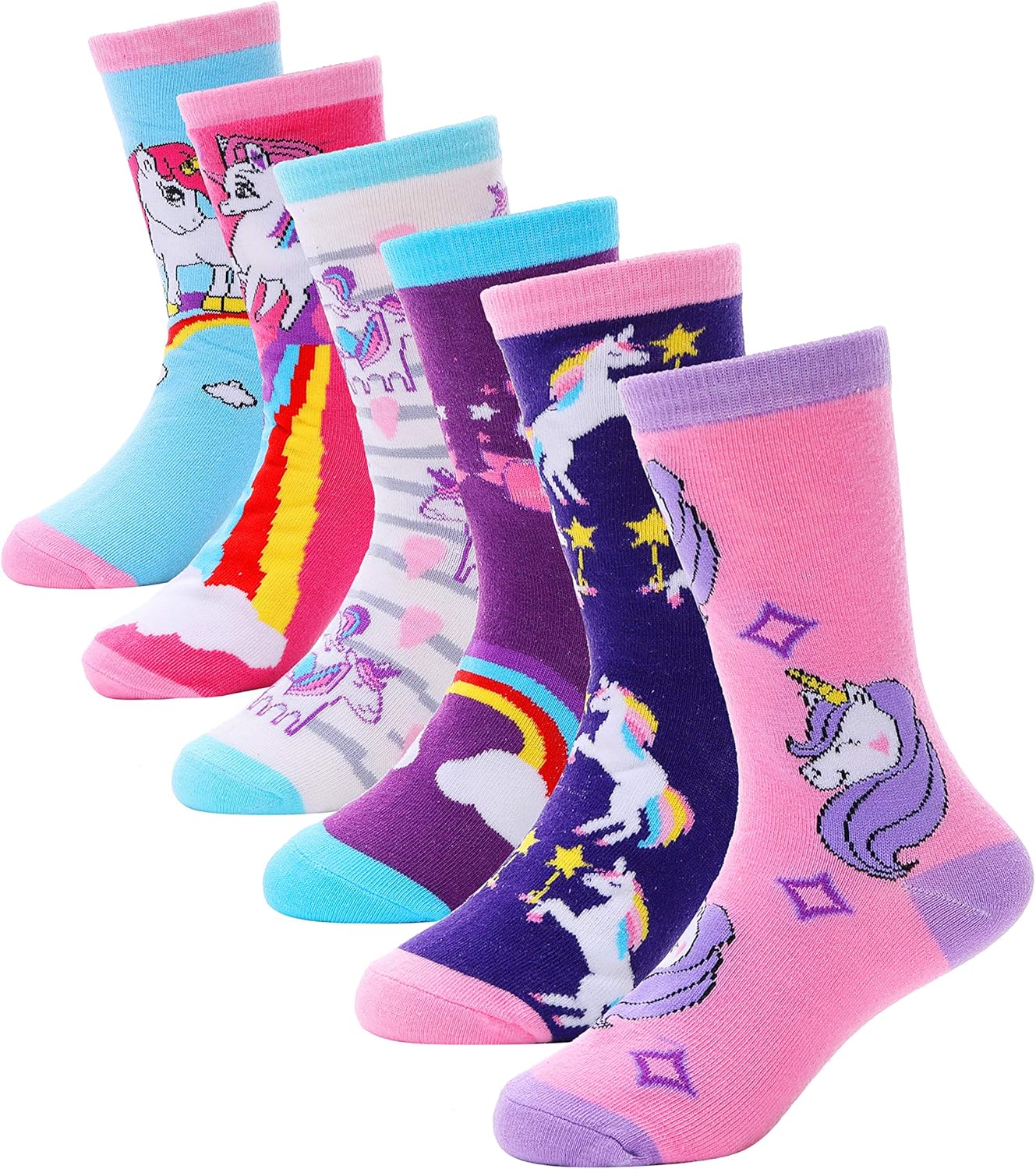 Anlisim Girls Socks Cute Animal Pattern Cartoon Novelty Fashion Soft Cotton Socks 6 Pairs 1 Anlisim Girls Socks Cute Animal Pattern Cartoon Novelty Fashion Soft Cotton Socks 6 Pairs