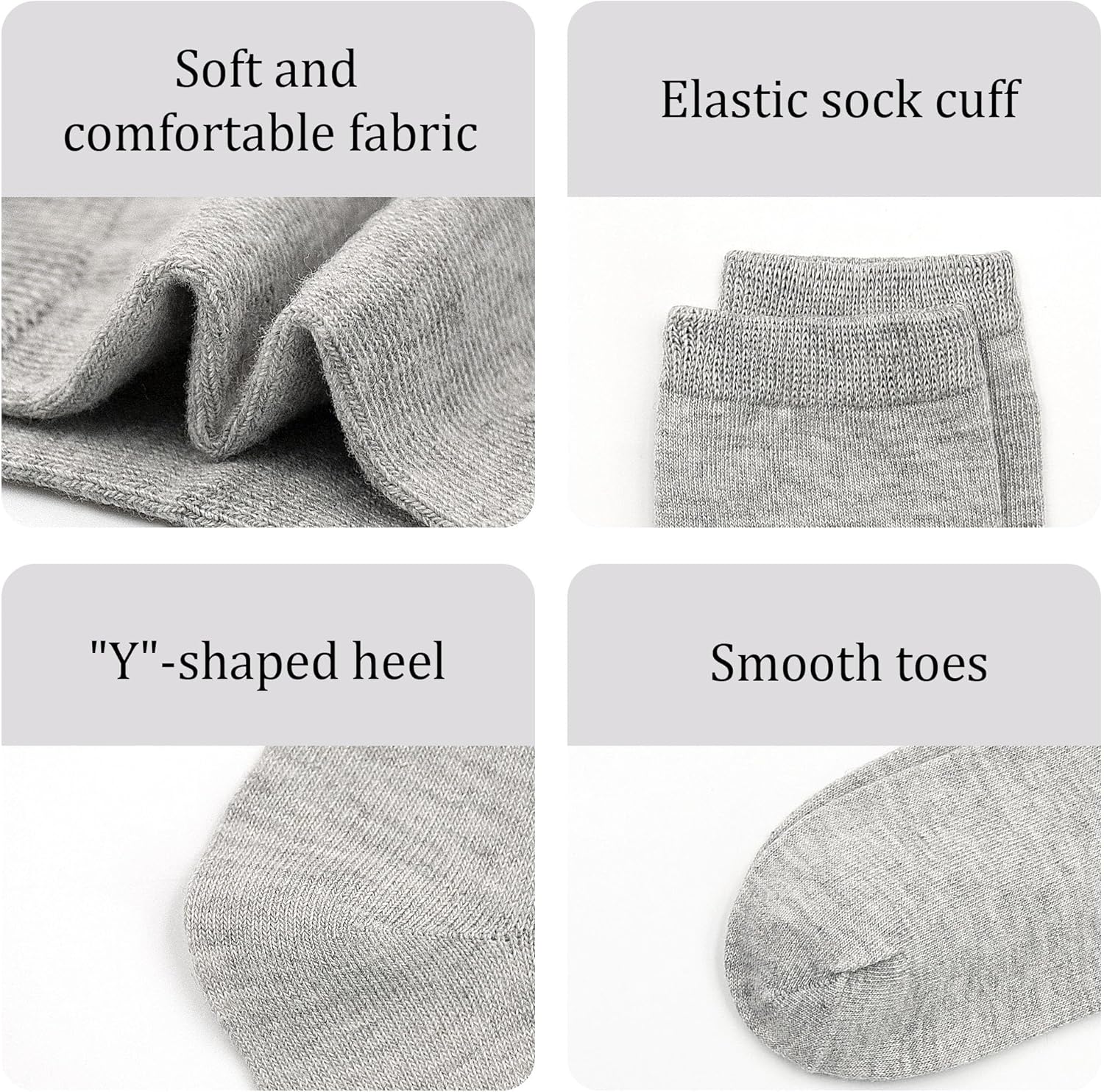 15 Pairs Toddler Socks Kids Crew Mid Calf Dress Socks for Boys Girls Children 1-13 Years 6 15 Pairs Toddler Socks Kids Crew Mid Calf Dress Socks for Boys Girls Children 1-13 Years - Image 6