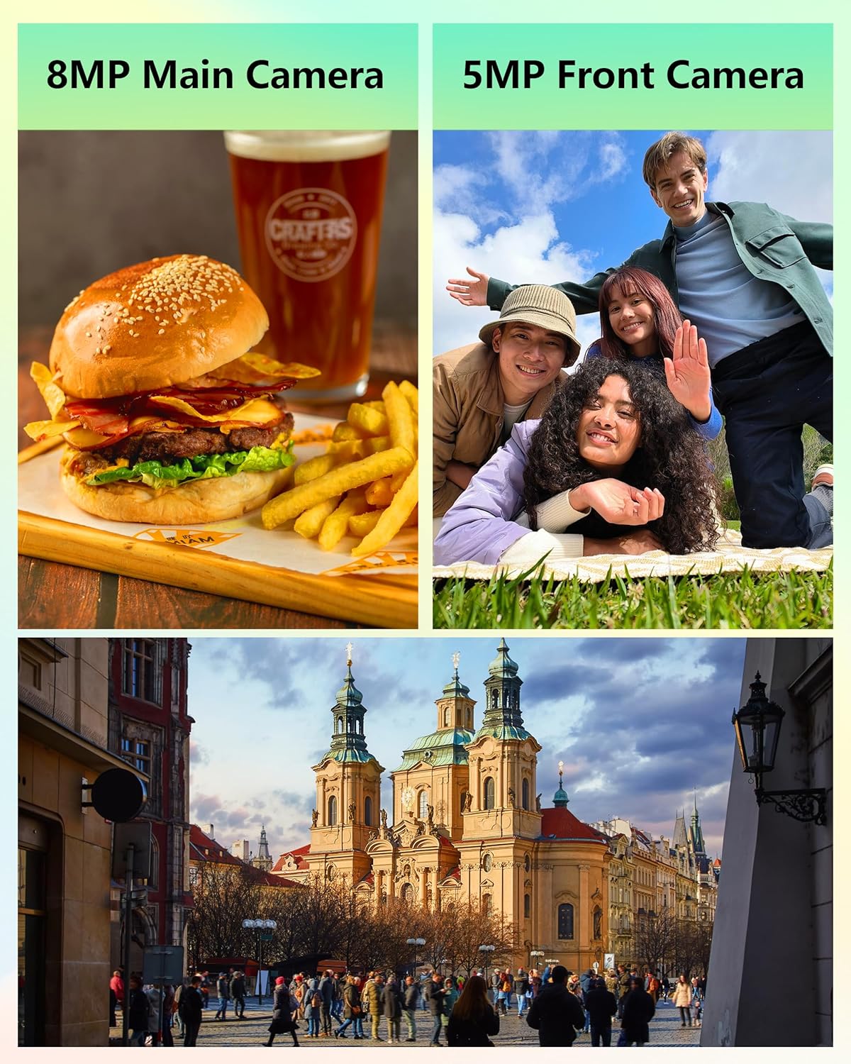 Ulefone Note 19 Unlocked Phones, 6.56" HD+ Display, Android 14, 8-Core 6GB+64GB, 5000mAh Battery, 3-Card Slots, Dual 4G Unlocked Smartphones, 8MP+5MP Camera, GPS/Face Recognition - Black 7 Ulefone Note 19 Unlocked Phones, 6.56" HD+ Display, Android 14, 8-Core 6GB+64GB, 5000mAh Battery, 3-Card Slots, Dual 4G Unlocked Smartphones, 8MP+5MP Camera, GPS/Face Recognition - Black - Image 7