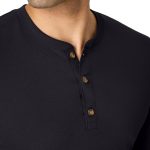 Hanes Originals Men's Tri-Blend Long Sleeve Henley T-Shirt, Lightweight Long Sleeve Tee - Image 4