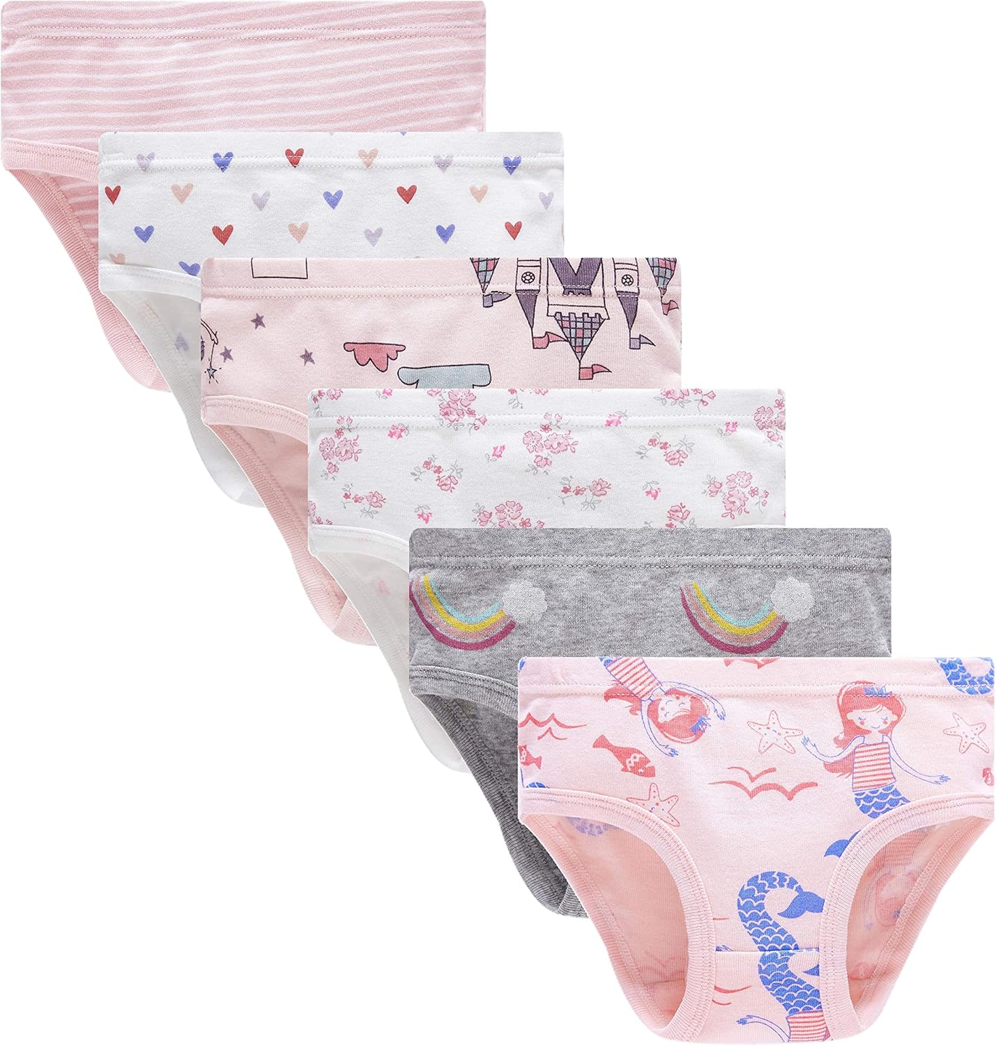Family Feeling Little Girl Underwear Toddler Panties Big Kids Undies Soft 100% Cotton 1 Family Feeling Little Girl Underwear Toddler Panties Big Kids Undies Soft 100% Cotton