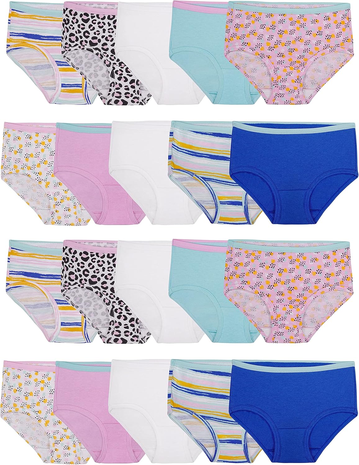 Fruit of the Loom Girls' Cotton Brief Underwear Multipacks Fruit of the Loom Girls' Cotton Brief Underwear Multipacks