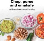 Hamilton Beach Electric Vegetable Chopper & Mini Food Processor, 3-Cup, 350 Watts, for Dicing, Mincing, and Puree, Black (72850) - Image 4