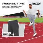 Ultra Performance 3 Pack Mens Joggers Mens Athletic Sweatpants with Pockets for Men, Small - 3X - Image 3