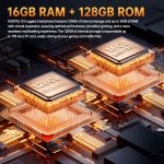 OUKITEL G3 Rugged Smartphone Unlocked -16GB+128GB/1TB TF 6” HD Display IP68/IP69K Rugged Cell Phones, 6300mAh Battery 13MP Rear Camera Waterproof Android Phone, GPS/3.5mm Jack/4G Dual Sim/Face ID - Image 3