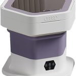 Portable Washing Machine 8L, Foldable Mini Washer & Spin Dryer with 3 Modes, Deep Cleaning for Underwear/Baby Clothes, Compact Laundry for Apartment, Dorm, Camping, RV, Travel - Purple