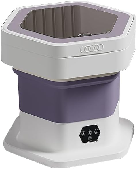 Reddit Deals | Shop the Best Online Deals 4 Portable Washing Machine 8L, Foldable Mini Washer & Spin Dryer with 3 Modes, Deep Cleaning for Underwear/Baby Clothes, Compact Laundry for Apartment, Dorm, Camping, RV, Travel - Purple