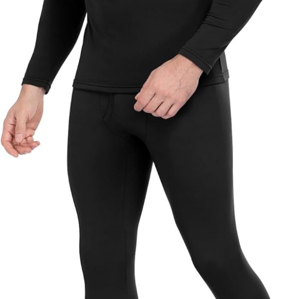 WEERTI Thermal Underwear for Men Long Johns with Fleece Lined Base Layer Men Cold Weather Top Bottom