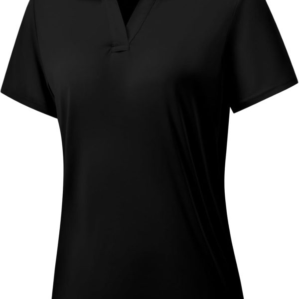 Women's Polo Shirts Short Sleeve Quick Dry UPF 50+ Sun Protection Business Casual Collared Shirt Tennis Golf Shirt Work Tops