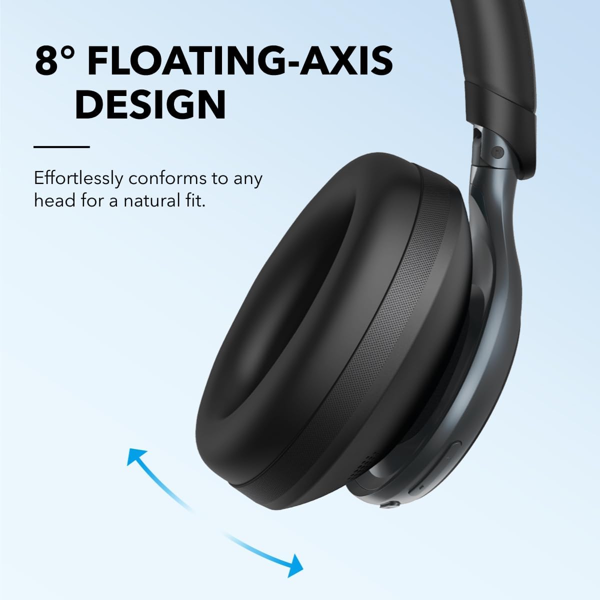 Soundcore by Anker, Space One, Active Noise Cancelling Headphones, 2X Stronger Voice Reduction, 40H ANC Playtime, App Control, LDAC Hi-Res Wireless Audio, Comfortable Fit, Clear Calls, Bluetooth 5.3 6 Soundcore by Anker, Space One, Active Noise Cancelling Headphones, 2X Stronger Voice Reduction, 40H ANC Playtime, App Control, LDAC Hi-Res Wireless Audio, Comfortable Fit, Clear Calls, Bluetooth 5.3 - Image 6