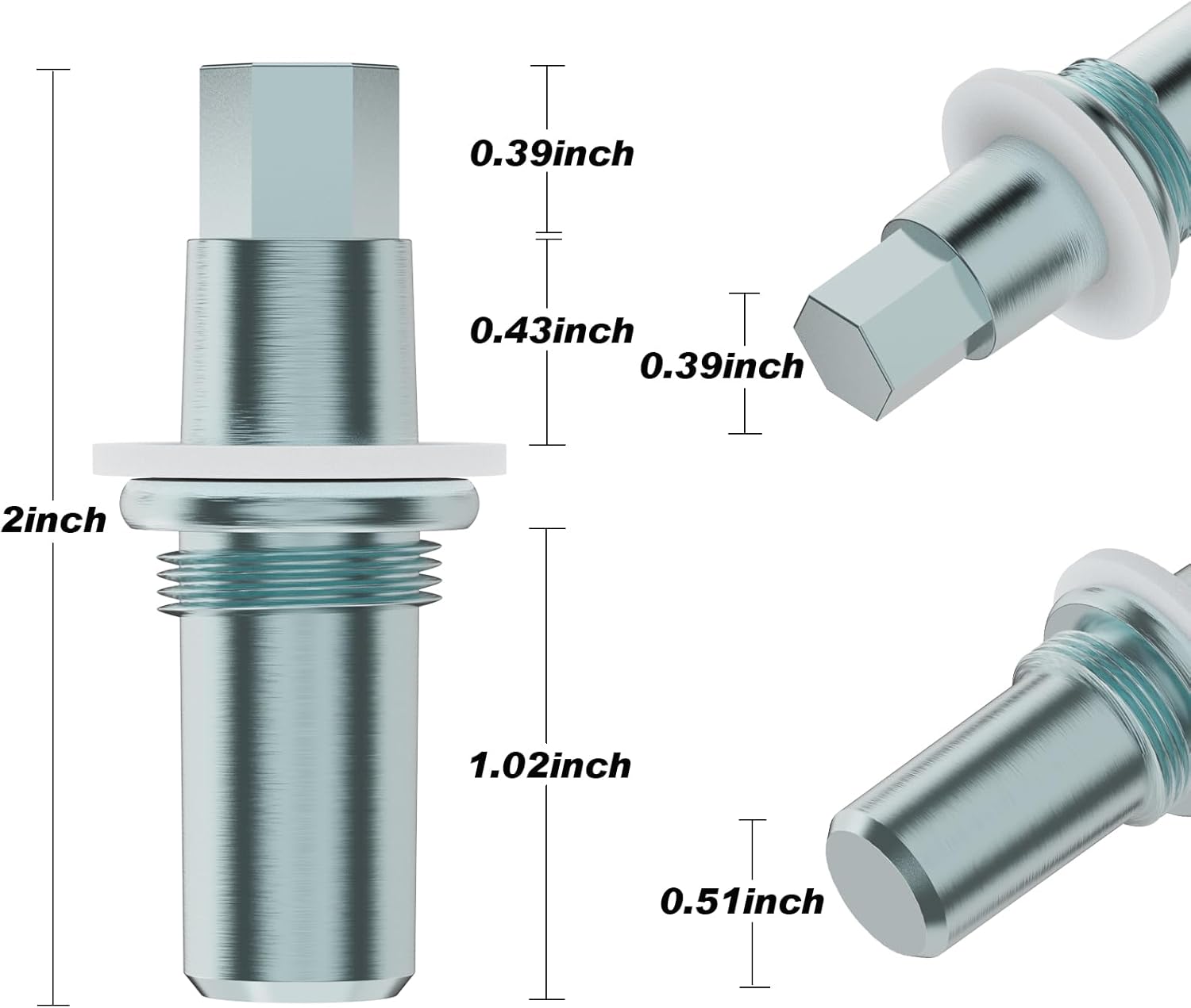 241708002 Center Hinge Pin for Electrolux Frigidaire Refrigerator compatible with(AP3960069) 240313901 240516401 1194712 2 241708002 Center Hinge Pin for Electrolux Frigidaire Refrigerator compatible with(AP3960069) 240313901 240516401 1194712 - Image 2