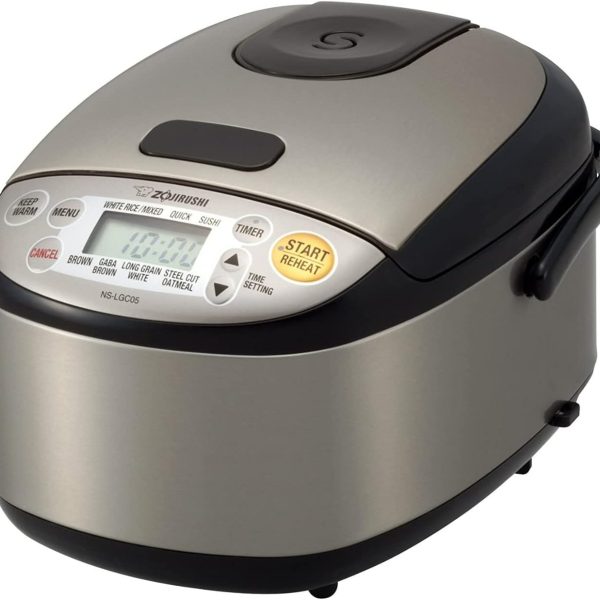 Zojirushi Micom 3-Cup Compact Size, Multiple Settings, Stainless Steel Made, Built-In Retractable Power Cord and Easy to Transport Rice Cooker and Warmer