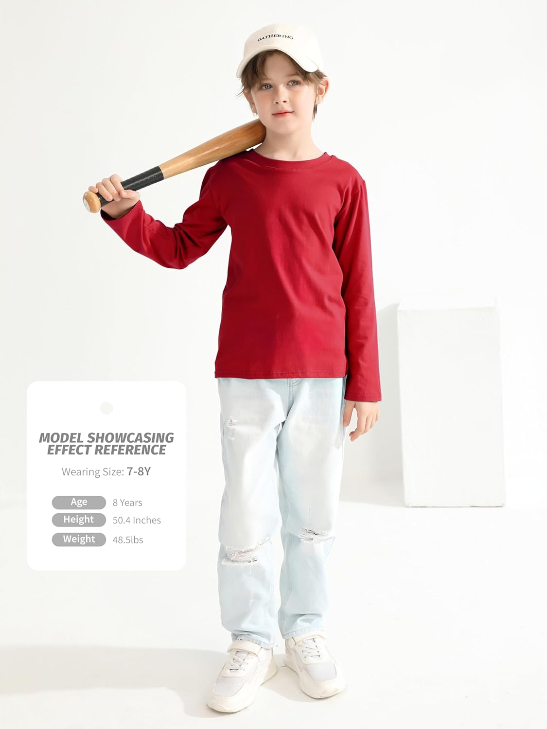 5 Pack Boys Long Sleeve Shirts Cotton T-Shirts Youth Boys Long Sleeve Shirts Multipack Basic Tees Tagless 4 5 Pack Boys Long Sleeve Shirts Cotton T-Shirts Youth Boys Long Sleeve Shirts Multipack Basic Tees Tagless - Image 4