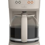 BELLA 12 Cup Programmable Coffee Marker, Reusable Dishwasher Safe Accessories, Easy LCD diaply, Auto Shutoff, 900 watt, Oatmilk