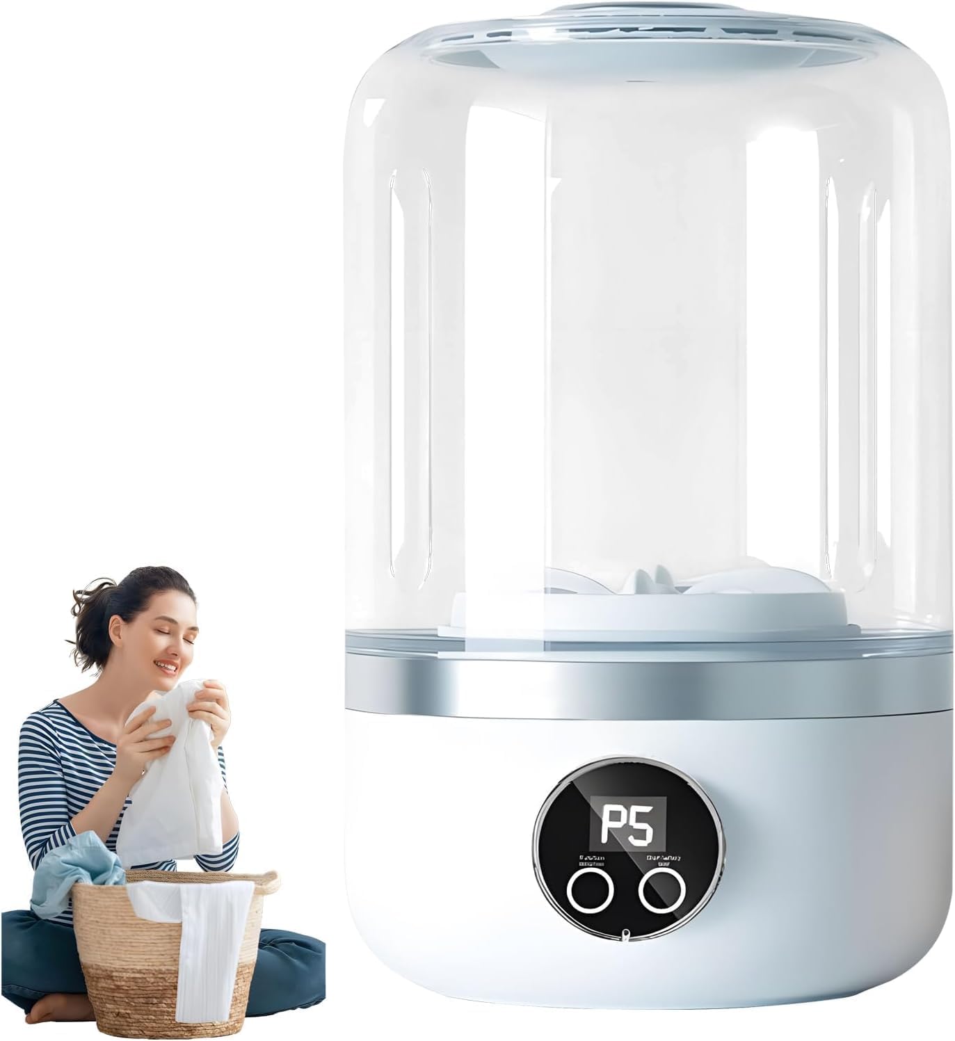 Underwear Washing Machine, 1.2L Mini Portable Washing Machine, Rechargeable Cordless Underwear Washer Deep Cleans Small Clothes for Apartment, Dorm, RV, Travel & Hotel Use 1 Underwear Washing Machine, 1.2L Mini Portable Washing Machine, Rechargeable Cordless Underwear Washer Deep Cleans Small Clothes for Apartment, Dorm, RV, Travel & Hotel Use