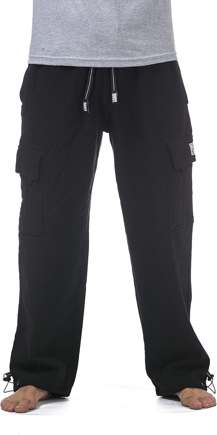 Pro Club Men's Heavyweight Fleece Cargo Pants 1 Pro Club Men's Heavyweight Fleece Cargo Pants