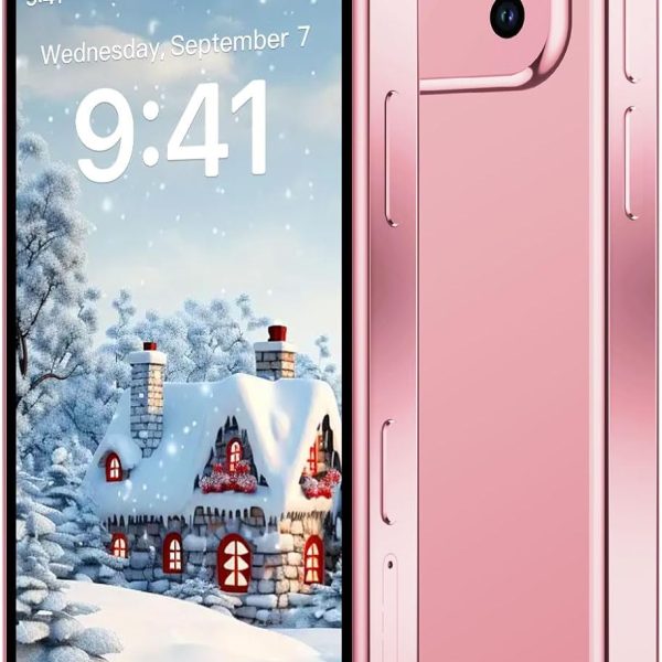 BLKE Mini Phone 3.0" HD Touch Screen Mini Smartphone World's Smallest Unlocked Android Compact Mobile Phone for Students Cell Phone App Download WiFi GPS Face lD 2GB+16GB Pink