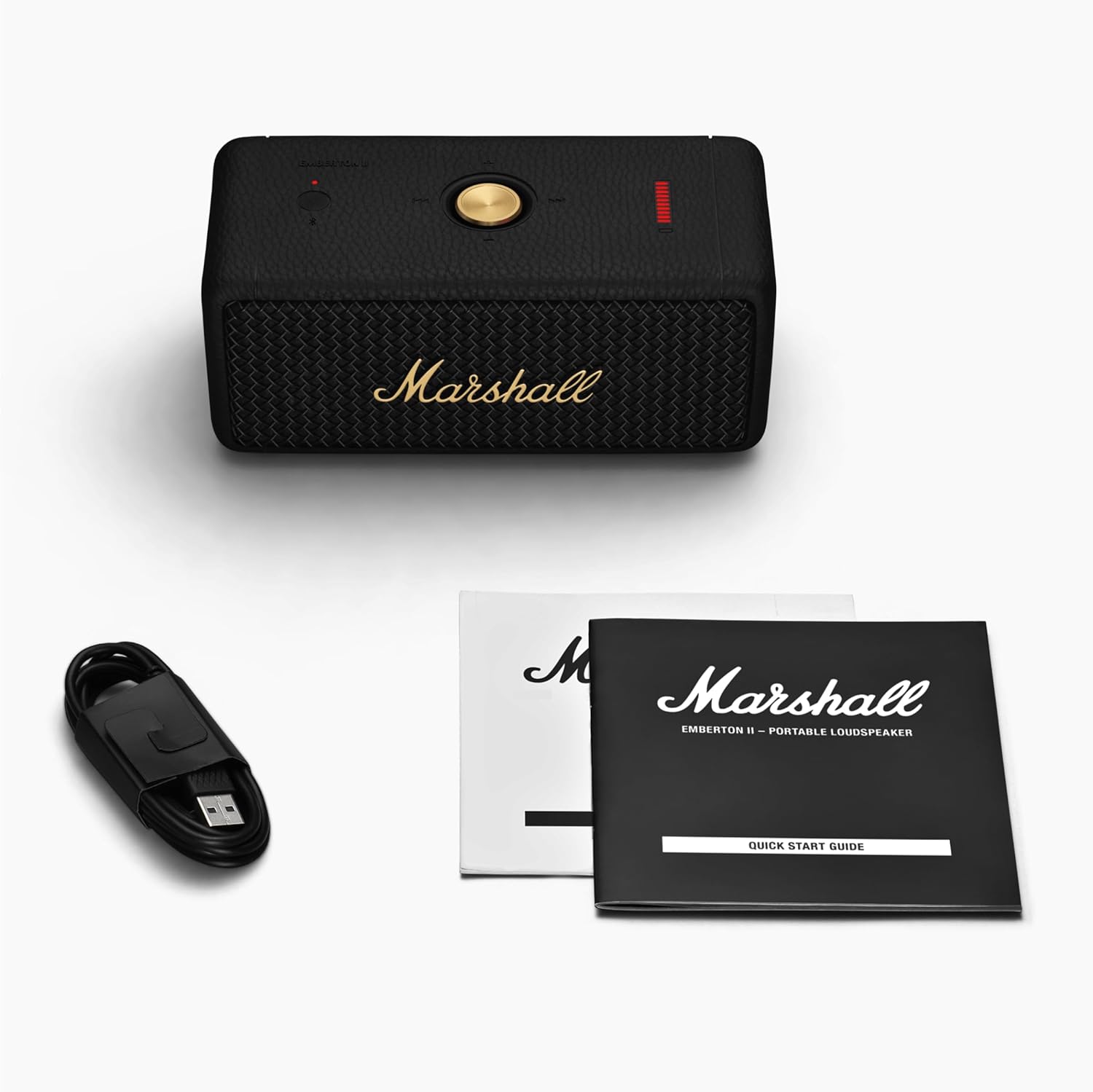 Marshall Emberton II Portable Bluetooth Speaker, Black & Brass 7 Marshall Emberton II Portable Bluetooth Speaker, Black & Brass - Image 7