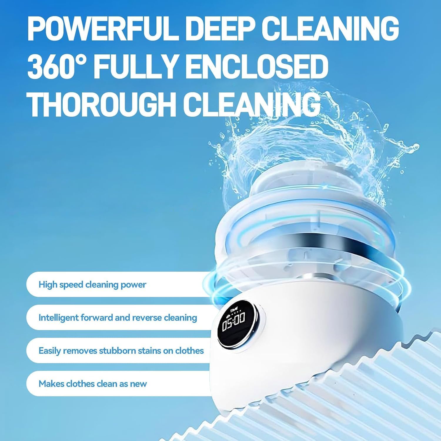 Underwear Washing Machine, 1.2L Mini Portable Washing Machine, Rechargeable Cordless Underwear Washer Deep Cleans Small Clothes for Apartment, Dorm, RV, Travel & Hotel Use 4 Underwear Washing Machine, 1.2L Mini Portable Washing Machine, Rechargeable Cordless Underwear Washer Deep Cleans Small Clothes for Apartment, Dorm, RV, Travel & Hotel Use - Image 4