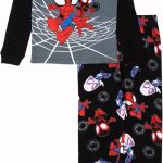 Marvel boys 2-piece Snug-fit Cotton Holiday Pajama Set, Soft & Cute for Kids