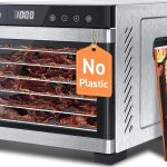 COSORI Food Dehydrator, Bigger Than 7 Trays With Large 6.5" Drying Space, 600W Power Saves More Time Than 480W, 165°F Dehydrated Dryer for Jerky, Dog Treats, Herbs, Meat, Fruit, and Yogurt, Silver