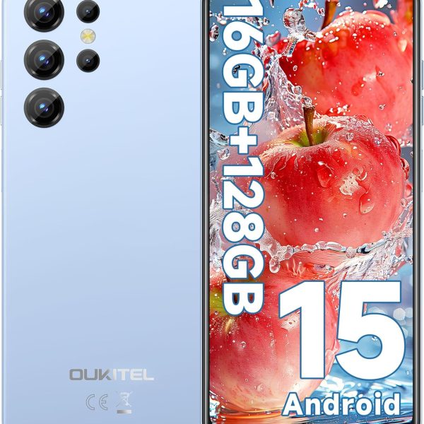 Reddit Deals | Shop the Best Online Deals 5 OUKITEL C1 Android 15 Cell Phone Unlocked 2025-16GB+128GB(TF 1TB), 6.52'' Waterdrop Screen, 5150mAh Battery Smartphone, 13MP Camera Octa Core, 4G Triple SIM, Fingerprint/3.5mm Jack/GPS,Blue