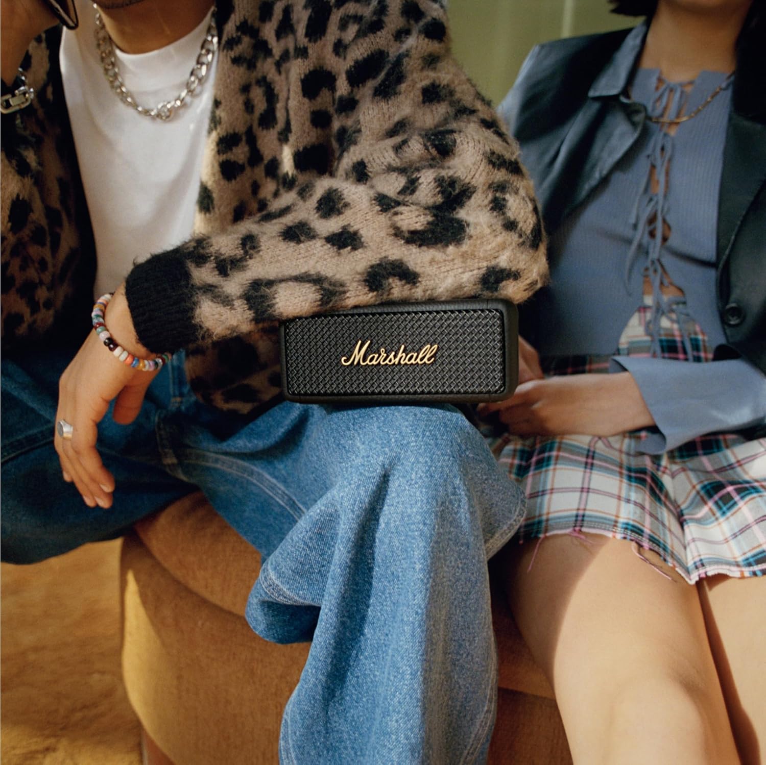 Marshall Emberton II Portable Bluetooth Speaker, Black & Brass 4 Marshall Emberton II Portable Bluetooth Speaker, Black & Brass - Image 4