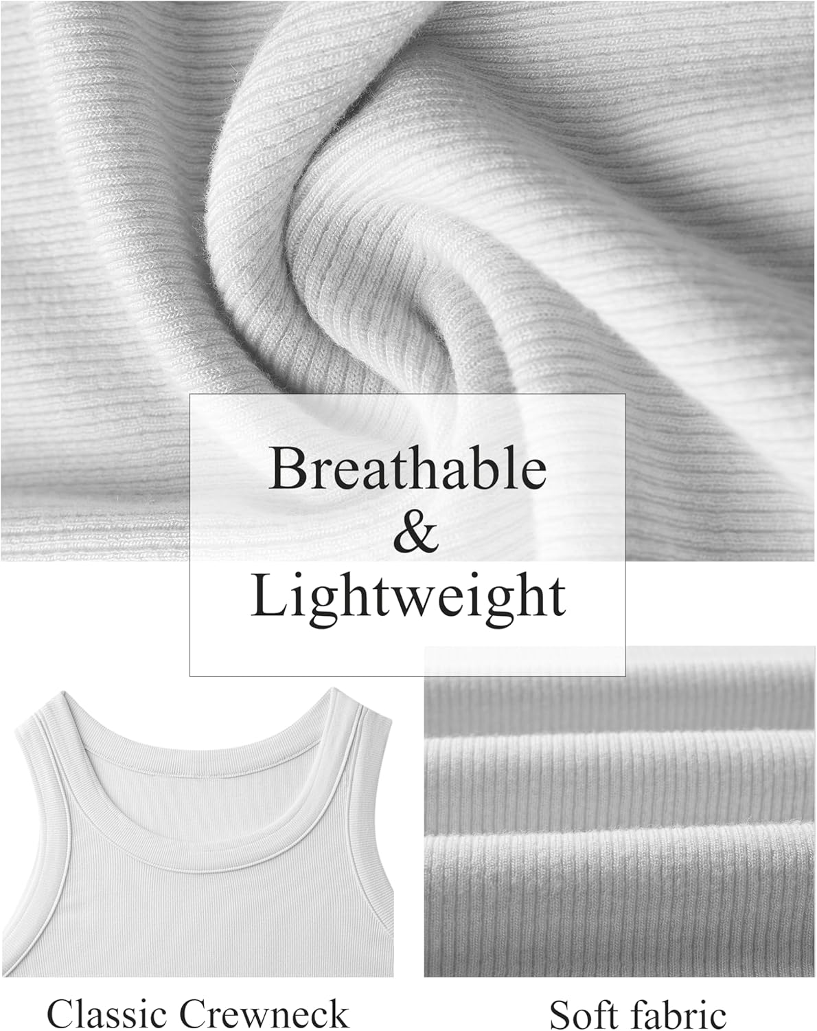 Womens Tank Tops High Neck Sleeveless Ribbed Tank Casual Basic Thick Strap Slim Fitted Racerback Shirts 4 Womens Tank Tops High Neck Sleeveless Ribbed Tank Casual Basic Thick Strap Slim Fitted Racerback Shirts - Image 4