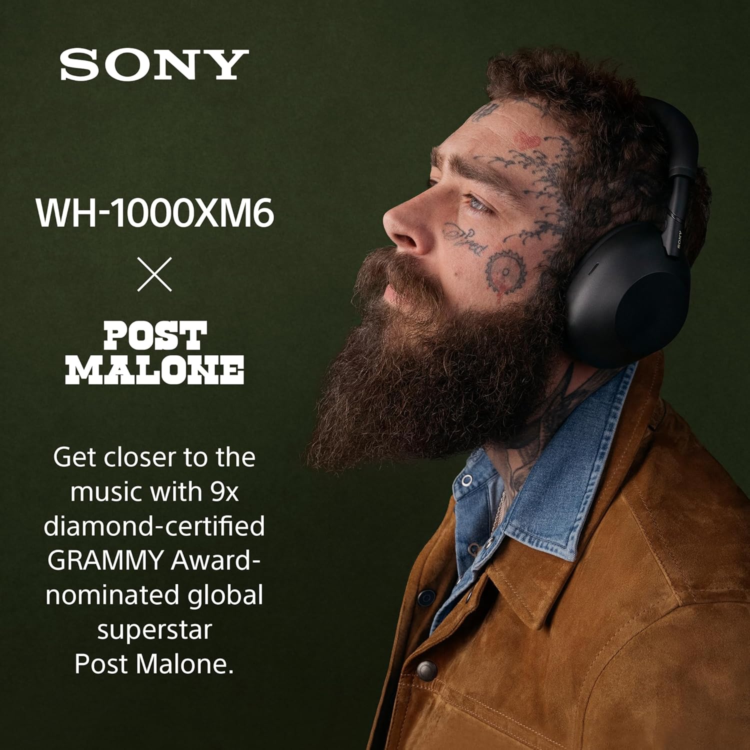 Sony WH-1000XM6 The Best Noise Canceling Wireless Headphones, HD NC Processor QN3, 12 Microphones, Adaptive NC Optimizer, Mastered by Engineers, Studio-Quality, 30-Hour Battery, Black 2 Sony WH-1000XM6 The Best Noise Canceling Wireless Headphones, HD NC Processor QN3, 12 Microphones, Adaptive NC Optimizer, Mastered by Engineers, Studio-Quality, 30-Hour Battery, Black - Image 2