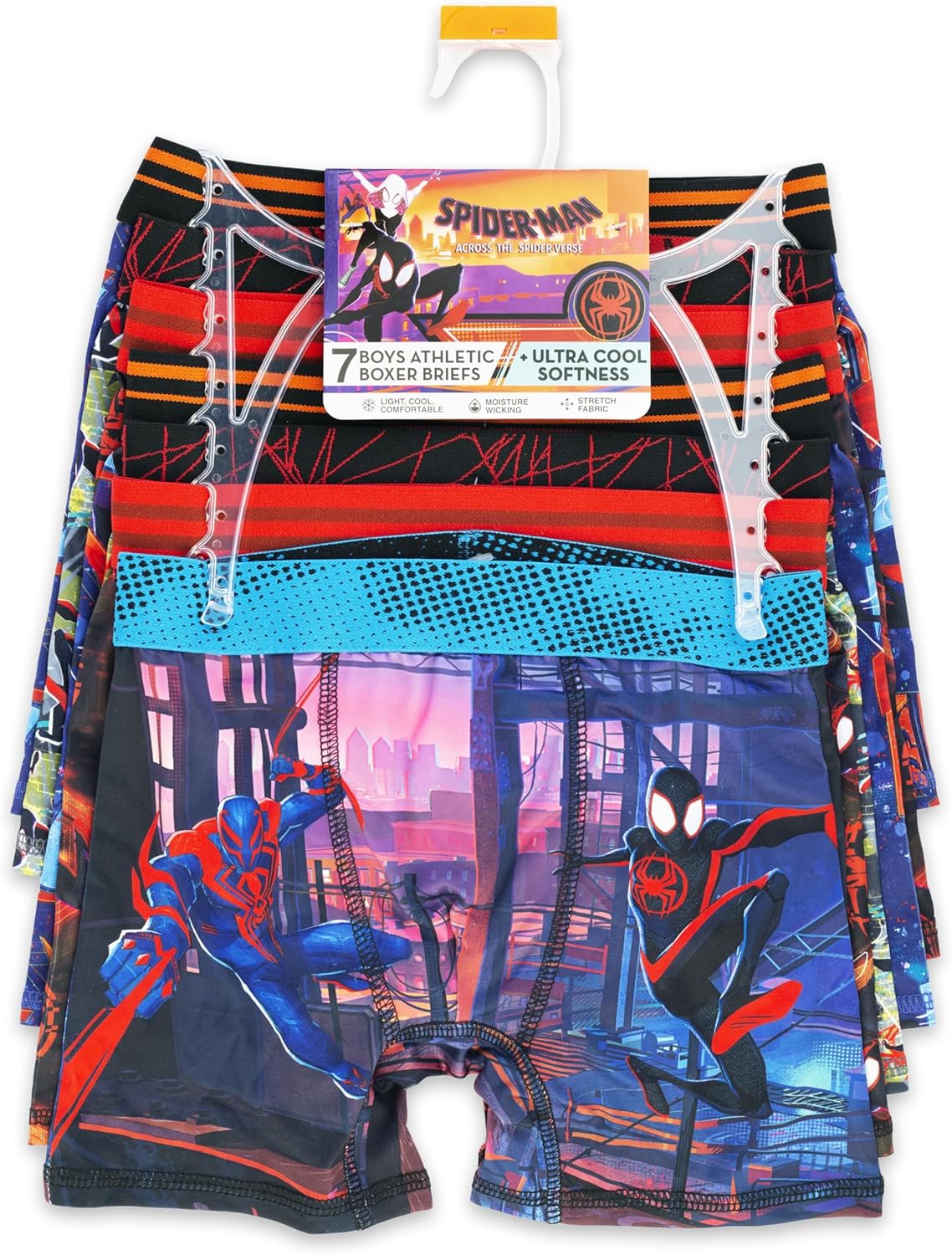 Spiderman boys Boxer Brief Multipacks With Multiple Print Choices Available in Sizes 4, 6, 8, 10, and 12 2 Spiderman boys Boxer Brief Multipacks With Multiple Print Choices Available in Sizes 4, 6, 8, 10, and 12 - Image 2