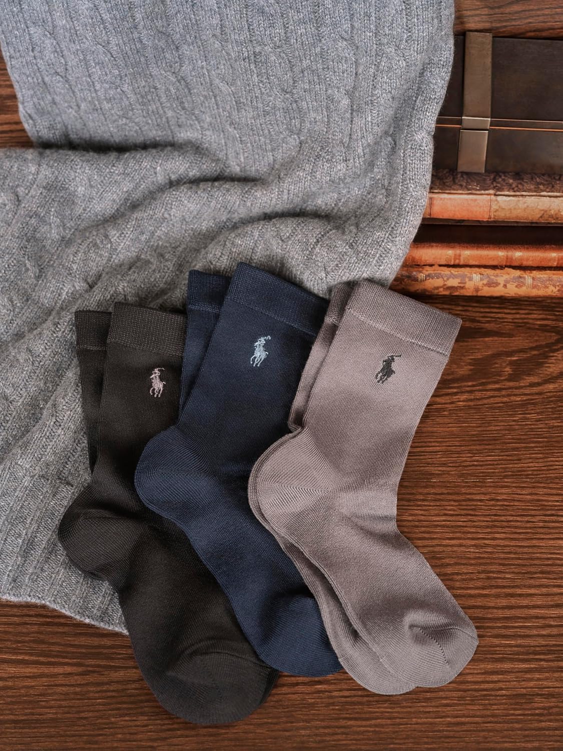 Polo Ralph Lauren boys Supersoft Dress Crew Socks - 3 Pair Pack - Soft Yarn and Stay Up Top 5 Polo Ralph Lauren boys Supersoft Dress Crew Socks - 3 Pair Pack - Soft Yarn and Stay Up Top - Image 5
