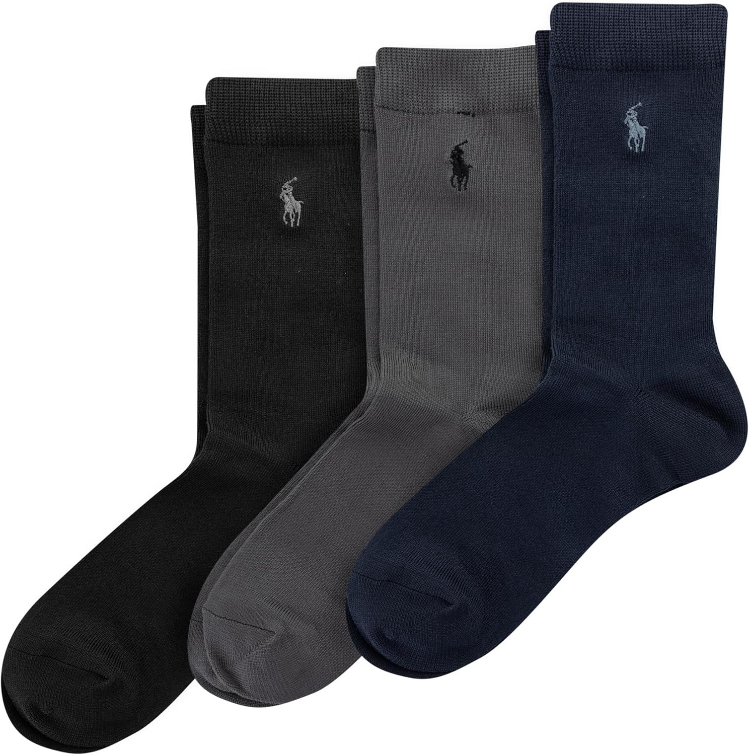 Polo Ralph Lauren boys Supersoft Dress Crew Socks - 3 Pair Pack - Soft Yarn and Stay Up Top 1 Polo Ralph Lauren boys Supersoft Dress Crew Socks - 3 Pair Pack - Soft Yarn and Stay Up Top
