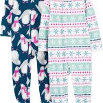 Simple Joys by Carter's Kids' Holiday Loose-fit Flame Resistant Fleece Footed Pajamas
